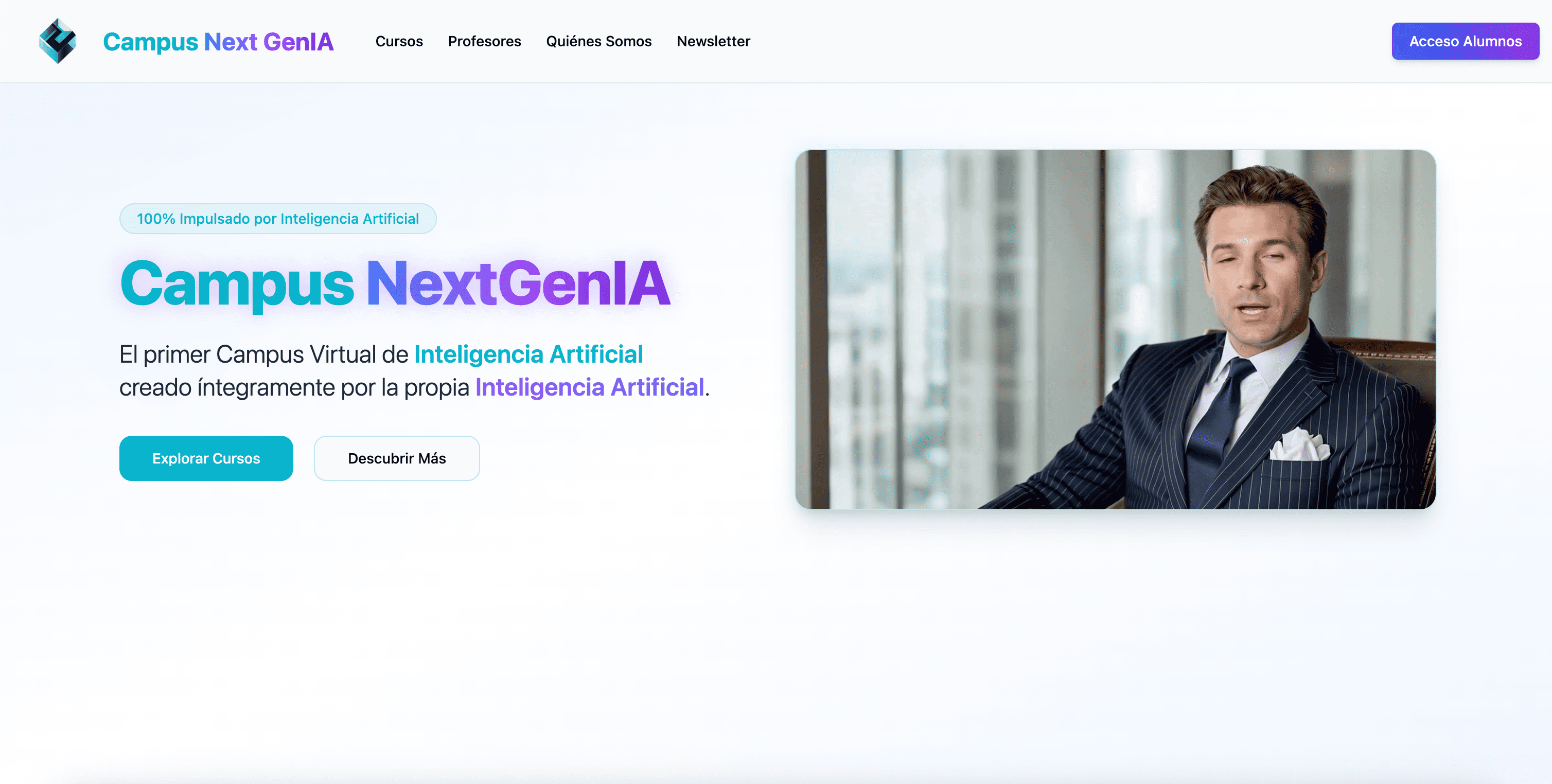 Campus Next GenIA - Plataforma e-learning con IA